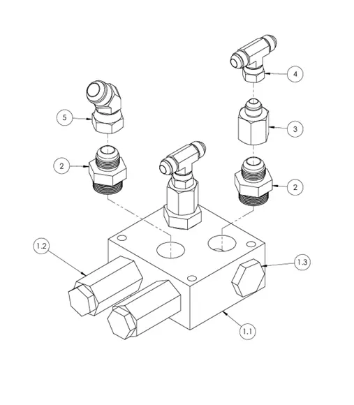 ASSY CROSSOVER SWING BLOCK 5010957