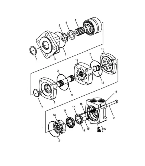 HYDRAULIC MOTOR 6.2 CU. IN. GG6014