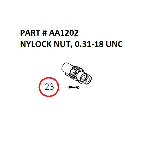 NYLOCK NUT, 0.31-18 UNC - Part No. AA1202