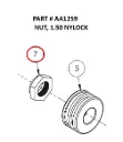  NUT, 1.50 NYLOCK - Part No. AA1259