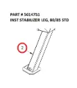 INST STABILIZER LEG, 80/85 STD - Part No. 5014751