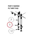 PLT MNT PAD - Part No. 660502