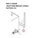 WLDT TANK BRACKET, SINGLE SUCTION, R.H. -  Part No. 230508