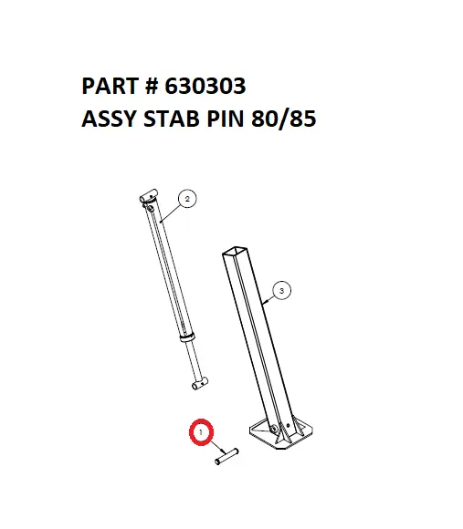 ASSY STAB PIN 80/85 - Part No. 630303