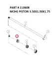 MCHG PISTON 3.50X1.50X1.75 - Part No. 210608
