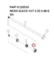 MCHG GLAND NUT 3.50 3.88-8 TPI - Part No. 220510