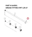 GREASE FITTING STRT 1/8-27 - Part No. AA4501
