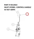 WLDT HYDRO. CONTROL HANDLE W HOT GRIPS - Part No. 5012022