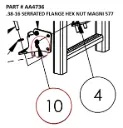 .38-16 SERRATED FLANGE HEX NUT MAGNI 577 Part No. AA4736