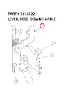 LEVER, FOLD-DOWN HANDLE - Part No. 5011822