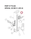 Spring 1/2" OD x 1" Long for Serco 8500 (Part TT2136)