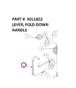 LEVER, FOLD-DOWN HANDLE - Part No. 5011822