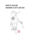 WASHER-FLAT 0.38 USS - Part No. AA1446