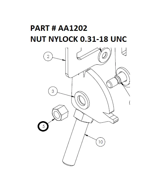  NUT-NYLOCK-0.31-18 UNC - Part No. AA1202