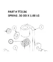 SPRING .50 OD X 1.00 LG - Part No. TT2136