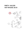 NUT NYLOCK 10-24 - Part No. AA1235