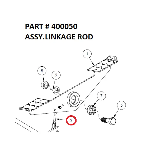 ASSY., LINKAGE ROD - Part No. 400050