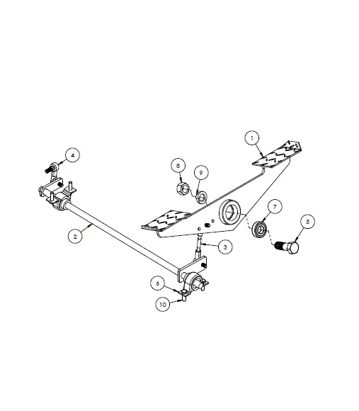 ASSY SWING PEDAL, OBJ TRIPLE, GRESEN/HYDRO. 5009265