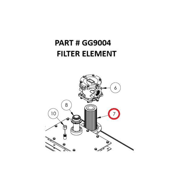 FILTER ELEMENT - Part No. GG9004
