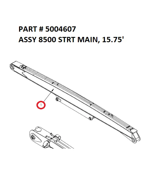 ASSY 8500 STRT MAIN, 15.75' - Part No. 5004607
