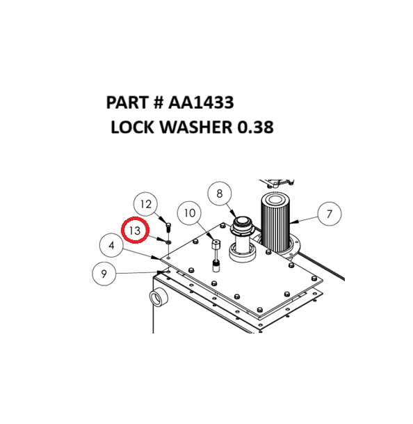 LOCK WASHER 0.38 - Part No. AA1433
