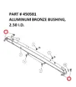 ALUMINUM BRONZE BUSHING, 2.50 I.D. - Part No. 450581