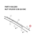 NUT NYLOCK 0.38-16 UNC - Part No. AA1203