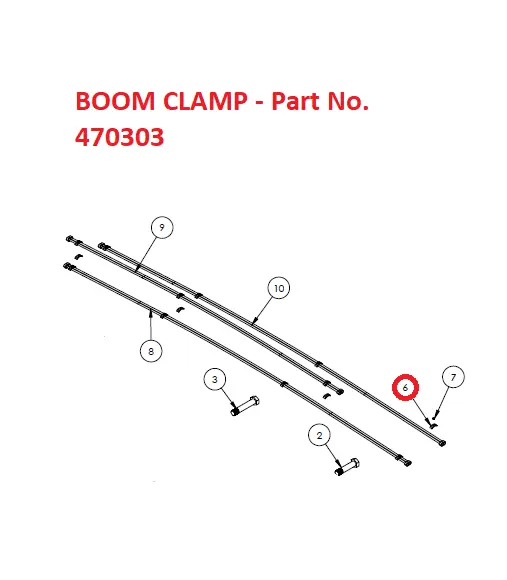 JIB END SPACER, 2.13L, 8500 MAIN - Part No. 601415