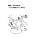  FILTER HEAD O-RING - Part No. CC5478