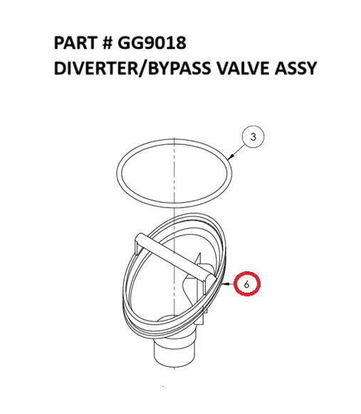  DIVERTER/BYPASS VALVE ASSY - Part No. GG9018