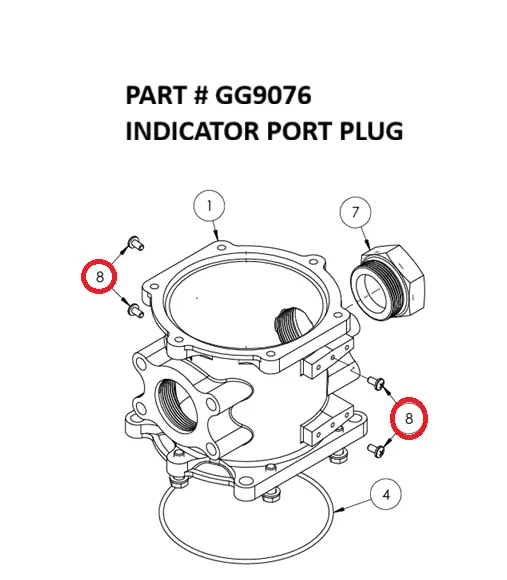  INDICATOR PORT PLUG - Part No. GG9076