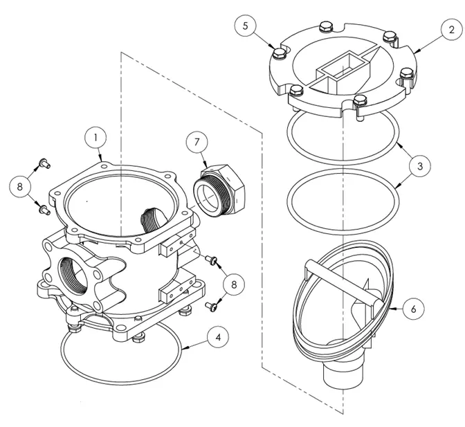 ASSY FILTER HEAD - SMALL LOADER  GG9072