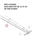  WLDT 8500 STRT JIB, 12.75' W/ JIB TUBE GUARDS - Part No. 5014693
