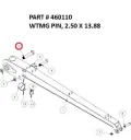 WTMG PIN, 2.50 X 13.88 - Part No. 460110