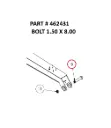  BOLT 1.50 X 8.00 - Part No. 462431