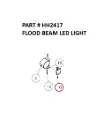 FLOOD BEAM LED LIGHT - Part No. HH2417