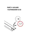  FLATWASHER 0.50 - Part No.  AA1448