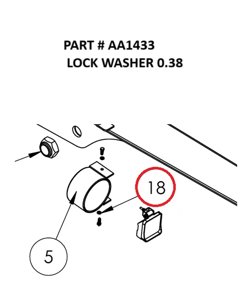 LOCK WASHER 0.38 - Part No. AA1433