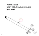 WLDT ROD, 5.50/6.00 X 36.00 X 3.00 MAIN - Part No. 210178