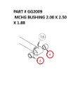  MCHG BUSHING 2.00 X 2.50 X 1.88 - Part No. GG2009