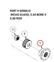MCHG GLAND, 5.50 BORE X 3.00 ROD - Part No. 5000410
