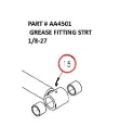 GREASE FITTING STRT 1/8-27 - Part No. AA4501