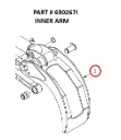  INNER ARM - Part No. 690267I