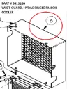 Serco 1050XR Guard Weldment, Hydac Single Fan Oil Cooler (Part 5019180)