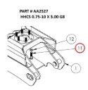 HHCS 0.75-10 X 3.00 G8 - Part No. AA2527