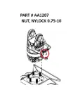  NUT, NYLOCK 0.75-10 - Part No. AA1207