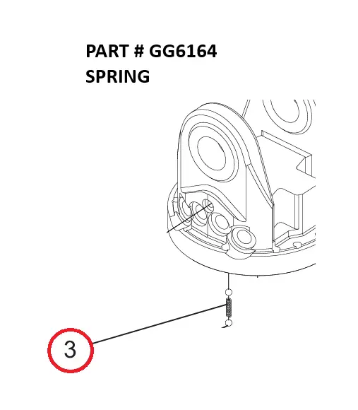 Serco 8500 Rotator Spring (Part GG6164)