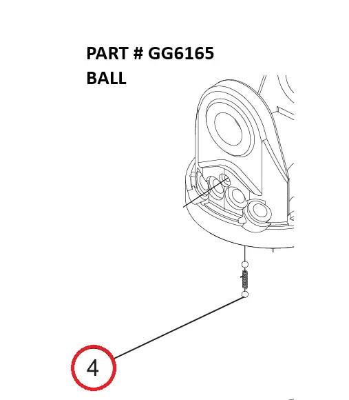 Serco 8500 Rotator Ball (Part GG6165)