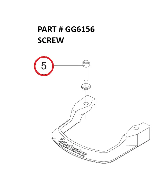 Serco 8500 Rotator Screw (Part GG6156)