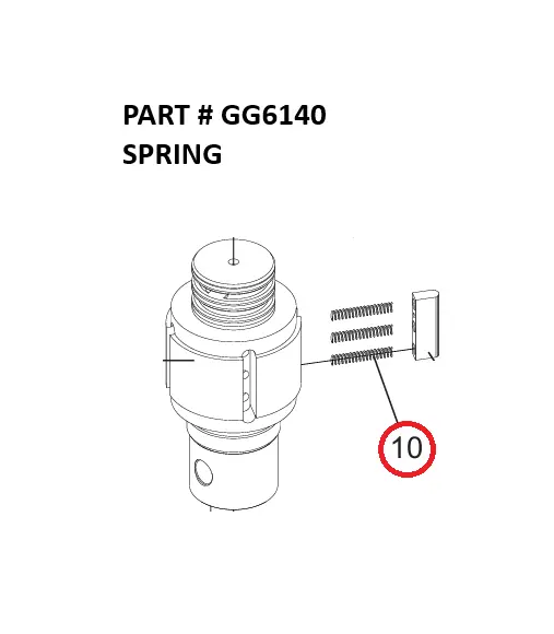 Serco 8500 Rotator Spring (Part GG6140)